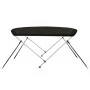Toldo bimini de 2 arcos negro 150x120x110 cm by vidaXL, Boat storage covers - Ref: Foro24-94795, Price: 94,91 €, Discount: %