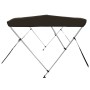 Toldo bimini de 3 arcos negro 183x196x137 cm de vidaXL, Cubiertas para almacenamiento de barcas - Ref: Foro24-94805, Precio: ...