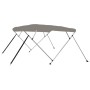 Toldo bimini de 4 arcos gris 243x196x137 cm de vidaXL, Cubiertas para almacenamiento de barcas - Ref: Foro24-94807, Precio: 1...