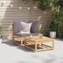 Sofá de jardín de esquina y cojines acacia maciza 73x73x65 cm de vidaXL, Sofás modulares de exterior - Ref: Foro24-366494, Pr...