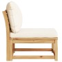 Sofá de jardín con cojines madera maciza acacia de vidaXL, Sofás modulares de exterior - Ref: Foro24-366489, Precio: 125,57 €...