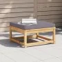 Taburete de jardín con cojines madera maciza de acacia de vidaXL, Sofás modulares de exterior - Ref: Foro24-366496, Precio: 1...