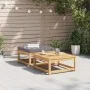 Taburete de jardín con cojines madera maciza de acacia de vidaXL, Sofás modulares de exterior - Ref: Foro24-366496, Precio: 1...
