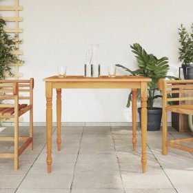 Mesa Batavia madera maciza de teca 85x85x75 cm de vidaXL, Mesas de jardín - Ref: Foro24-363254, Precio: 149,88 €, Descuento: %