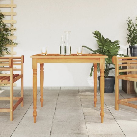 Mesa Batavia madera maciza de teca 85x85x75 cm de vidaXL, Mesas de jardín - Ref: Foro24-363254, Precio: 149,88 €, Descuento: %