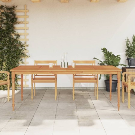 Mesa Batavia madera maciza de teca 200x100x75 cm de vidaXL, Mesas de jardín - Ref: Foro24-363256, Precio: 282,74 €, Descuento: %
