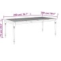 Mesa Batavia madera maciza de teca 200x100x75 cm de vidaXL, Mesas de jardín - Ref: Foro24-363256, Precio: 282,74 €, Descuento: %