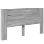 Cabecero de cama con LED gris Sonoma 180x16,5x103,5 cm de vidaXL, Cabeceros y pies de cama - Ref: Foro24-839264, Precio: 115,...