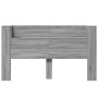 Cabecero de cama con LED gris Sonoma 180x16,5x103,5 cm de vidaXL, Cabeceros y pies de cama - Ref: Foro24-839264, Precio: 117,...