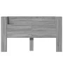 Cabecero de cama con LED gris Sonoma 180x16,5x103,5 cm de vidaXL, Cabeceros y pies de cama - Ref: Foro24-839264, Precio: 115,...