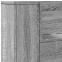 Cabecero de cama con LED gris Sonoma 180x16,5x103,5 cm de vidaXL, Cabeceros y pies de cama - Ref: Foro24-839264, Precio: 115,...