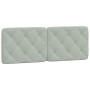 Cabecero de cama acolchado terciopelo gris claro 120 cm de vidaXL, Cabeceros y pies de cama - Ref: Foro24-374720, Precio: 36,...