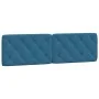 Blaues, samtgepolstertes Bettkopfteil, 180 cm von vidaXL, Kopf- und Fußteile - Ref: Foro24-374743, Preis: 86,90 €, Rabatt: %