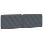 Cabecero de cama acolchado terciopelo gris oscuro 160 cm de vidaXL, Cabeceros y pies de cama - Ref: Foro24-374734, Precio: 81...