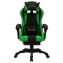 Silla gaming con luces LED RGB cuero sintético verde y negro de vidaXL, Sillas de oficina - Ref: Foro24-288009, Precio: 193,5...