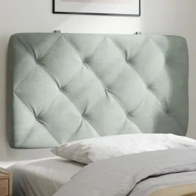 Light gray velvet padded headboard 90 cm by vidaXL, Headboards and footboards - Ref: Foro24-374708, Price: 36,98 €, Discount: %