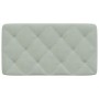 Cabecero de cama acolchado terciopelo gris claro 90 cm de vidaXL, Cabeceros y pies de cama - Ref: Foro24-374708, Precio: 37,5...