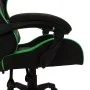 Silla gaming con luces LED RGB cuero sintético verde y negro de vidaXL, Sillas de oficina - Ref: Foro24-288009, Precio: 193,5...