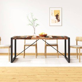 Mesa de comedor de madera maciza reciclada 180 cm en Mesas de comedor | Comprar online en Foru.es