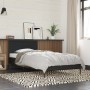 Estructura de cama madera de ingeniería y metal negro 90x200 cm de vidaXL, Camas y somieres - Ref: Foro24-845517, Precio: 82,...