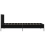 Estructura de cama madera de ingeniería y metal negro 90x200 cm de vidaXL, Camas y somieres - Ref: Foro24-845517, Precio: 82,...
