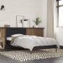 Estructura de cama madera de ingeniería y metal negra 75x190 cm de vidaXL, Camas y somieres - Ref: Foro24-845557, Precio: 94,...