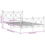 Estructura de cama cabecero y estribo metal negro 120x200 cm de vidaXL, Camas y somieres - Ref: Foro24-376518, Precio: 108,21...