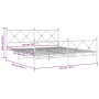 Estructura de cama cabecero y estribo metal negro 180x200 cm de vidaXL, Camas y somieres - Ref: Foro24-376524, Precio: 138,87...