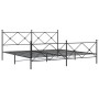 Estructura de cama cabecero y estribo metal negro 193x203 cm de vidaXL, Camas y somieres - Ref: Foro24-376526, Precio: 142,91...