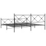 Estructura de cama cabecero y estribo metal negro 193x203 cm de vidaXL, Camas y somieres - Ref: Foro24-376526, Precio: 142,91...
