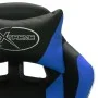 Silla gaming con luces LED RGB cuero sintético azul y negro de vidaXL, Sillas de oficina - Ref: Foro24-288006, Precio: 184,91...