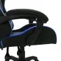 Silla gaming con luces LED RGB cuero sintético azul y negro de vidaXL, Sillas de oficina - Ref: Foro24-288006, Precio: 184,91...