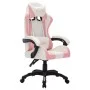Silla gaming con luces LED RGB cuero sintético rosa y negro de vidaXL, Sillas de oficina - Ref: Foro24-288004, Precio: 167,86...
