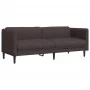 Juego de sofás 3 piezas tela marrón oscuro de vidaXL, Sofás - Ref: Foro24-3209232, Precio: 701,68 €, Descuento: %