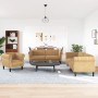 Juego de sofás 3 piezas terciopelo marrón de vidaXL, Sofás - Ref: Foro24-3209218, Precio: 767,88 €, Descuento: %