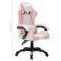 Silla gaming con luces LED RGB cuero sintético rosa y negro de vidaXL, Sillas de oficina - Ref: Foro24-288004, Precio: 167,86...