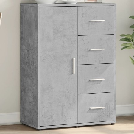 Aparador de madera de ingeniería gris hormigón 60x31x84 cm de vidaXL, Aparadores - Ref: Foro24-840509, Precio: 92,87 €, Descu...