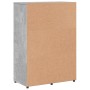 Aparador de madera de ingeniería gris hormigón 60x31x84 cm de vidaXL, Aparadores - Ref: Foro24-840509, Precio: 92,87 €, Descu...