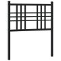 Cabecero de metal negro 75 cm de vidaXL, Cabeceros y pies de cama - Ref: Foro24-376350, Precio: 27,43 €, Descuento: %