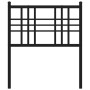 Cabecero de metal negro 75 cm de vidaXL, Cabeceros y pies de cama - Ref: Foro24-376350, Precio: 27,43 €, Descuento: %