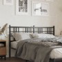 Cabecero de metal negro 160 cm de vidaXL, Cabeceros y pies de cama - Ref: Foro24-376359, Precio: 95,07 €, Descuento: %