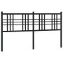Cabecero de metal negro 160 cm de vidaXL, Cabeceros y pies de cama - Ref: Foro24-376359, Precio: 95,07 €, Descuento: %