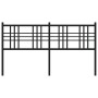 Cabecero de metal negro 160 cm de vidaXL, Cabeceros y pies de cama - Ref: Foro24-376359, Precio: 95,07 €, Descuento: %