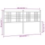Cabecero de metal negro 160 cm de vidaXL, Cabeceros y pies de cama - Ref: Foro24-376359, Precio: 95,07 €, Descuento: %