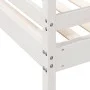 Litera de madera maciza de pino blanco 90x200/120x200 cm de vidaXL, Camas y somieres - Ref: Foro24-3207186, Precio: 322,03 €,...