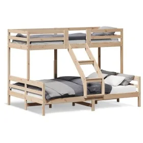 Etagenbett aus massivem Kiefernholz 80x200/140x200 cm von vidaXL, Betten und Lattenroste - Ref: Foro24-3207165, Preis: 310,17...