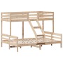Litera de madera maciza de pino 80x200/140x200 cm de vidaXL, Camas y somieres - Ref: Foro24-3207165, Precio: 314,13 €, Descue...
