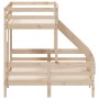 Litera de madera maciza de pino 80x200/140x200 cm de vidaXL, Camas y somieres - Ref: Foro24-3207165, Precio: 314,13 €, Descue...