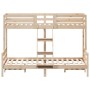 Litera de madera maciza de pino 90x200/140x200 cm de vidaXL, Camas y somieres - Ref: Foro24-3207173, Precio: 325,43 €, Descue...