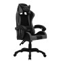 Silla gaming con luces LED RGB cuero sintético gris y negro de vidaXL, Sillas de oficina - Ref: Foro24-288000, Precio: 178,03...